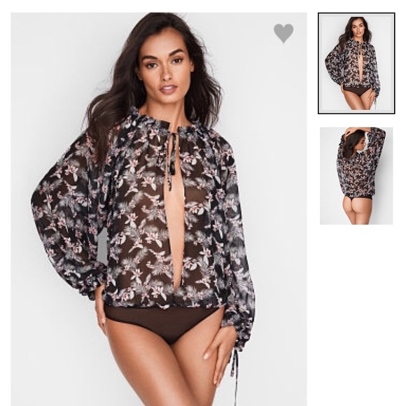 VERY SEXY Chiffon Bodysuit - Picture 1 of 2